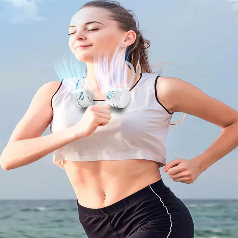 New hot selling summer hanging portable silent USB neck fan