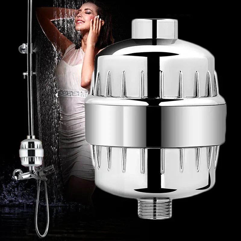 20 Stage Shower Hard Water Purification Filter Showerhead Activated Carbon Water Purifier Chlorine Removal Reduce Dry Itchy Skin