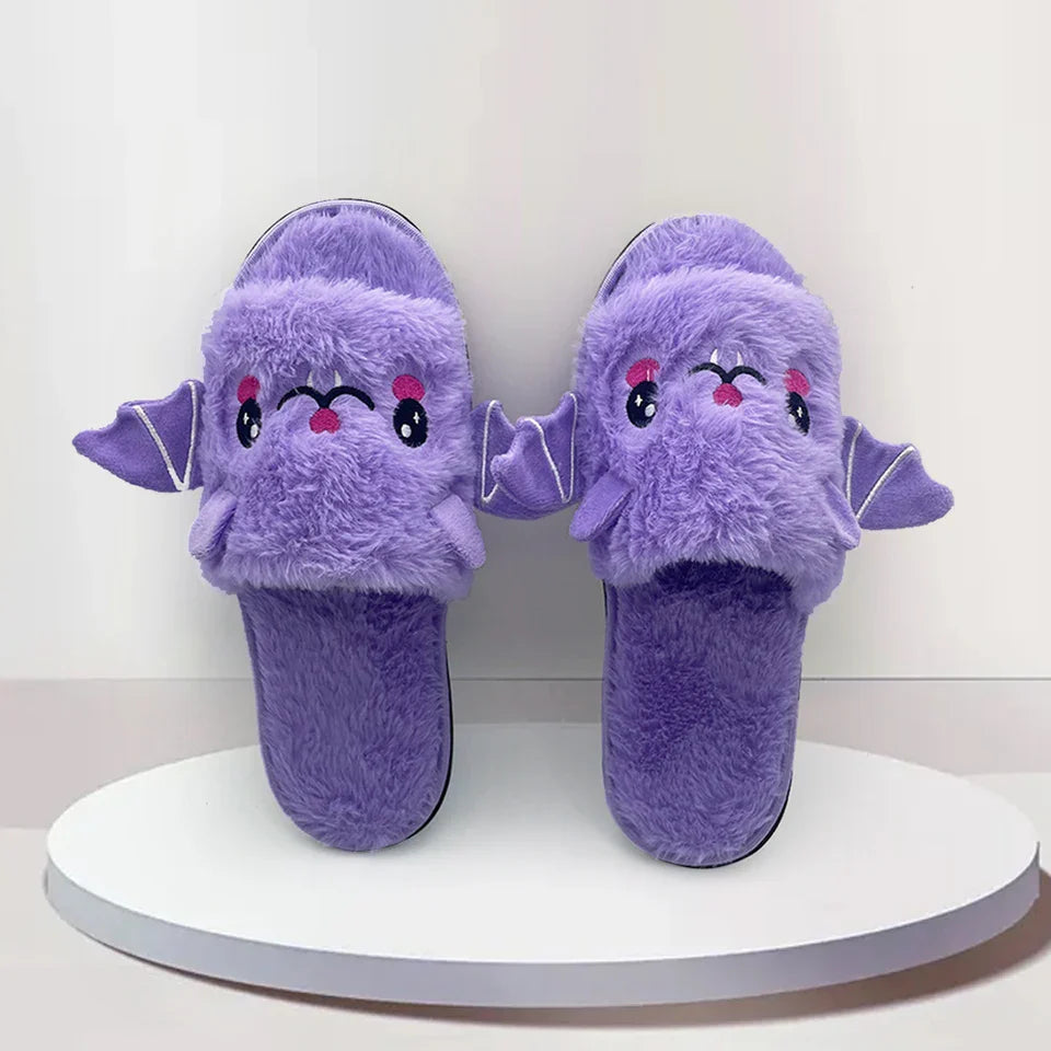 Halloween Bat Slippers Cute Bat Home Slippers