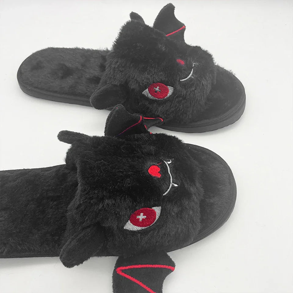Halloween Bat Slippers Cute Bat Home Slippers