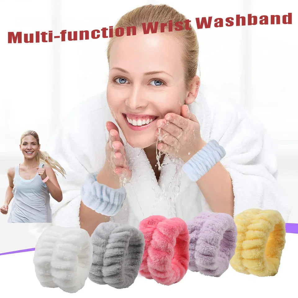 Solid color ultra-fine fiber water absorbing hair accessory headscarf, handmade makeup