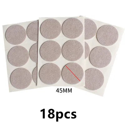 72 piece self-adhesive felt chair leg round bottom anti slip pad set