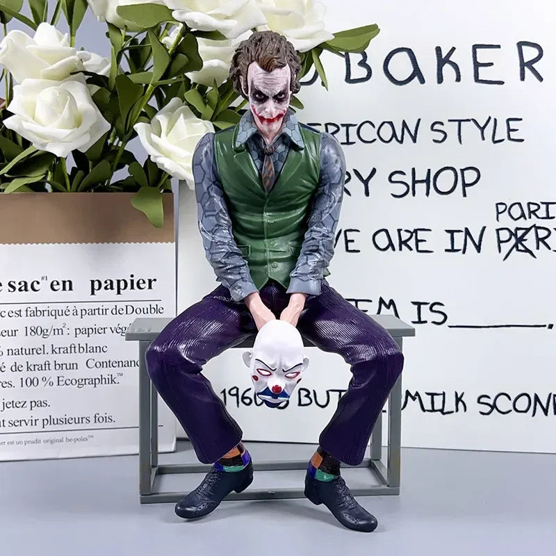 Joker Heath Ledger Action Figures Car Roof Decoration Portable Wild Mask Statue Model Car Doll Toy Collection Christmas Gift