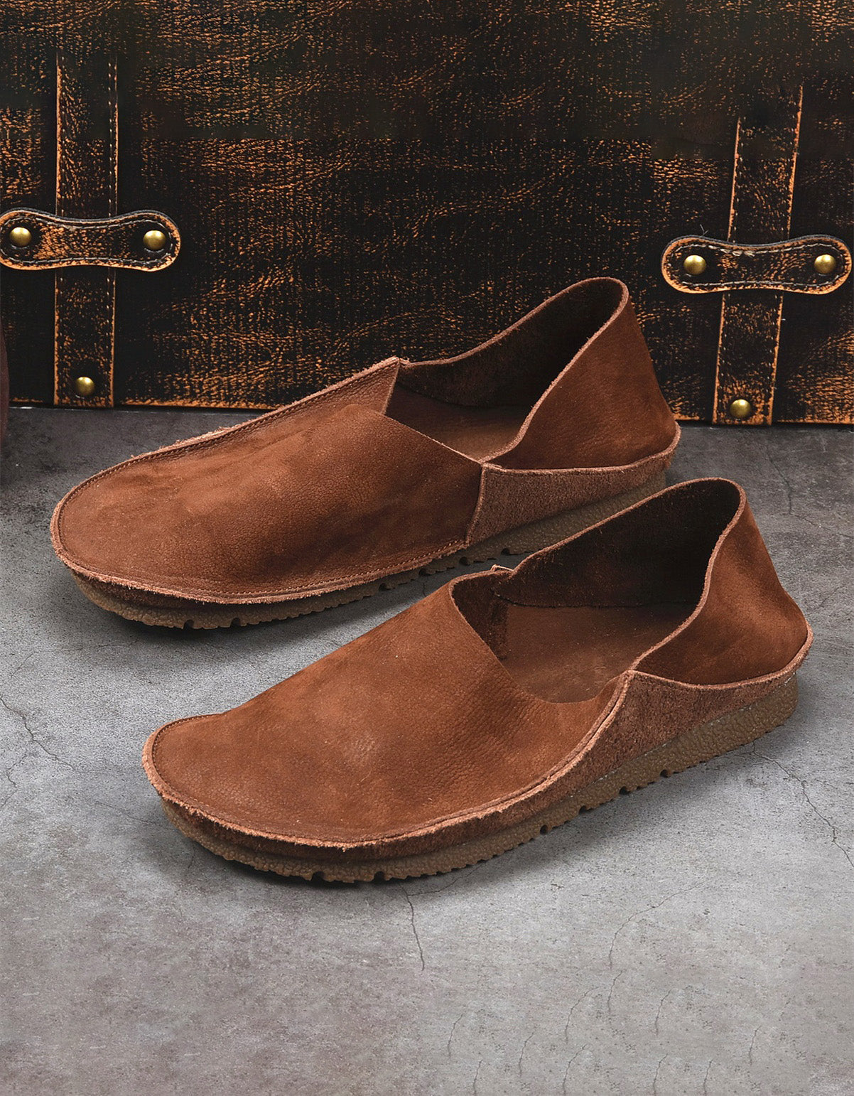 Soft Sole Comfortable Handmade Retro Flats for Men