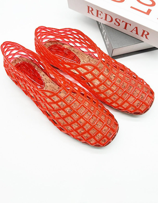 Summer Hollow Breathable Fishing Net Jelly Shoes