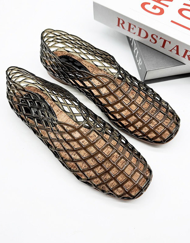 Summer Hollow Breathable Fishing Net Jelly Shoes