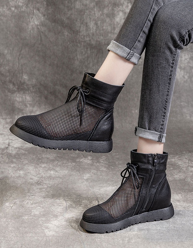 Summer Hollow Mesh Sandals Boots