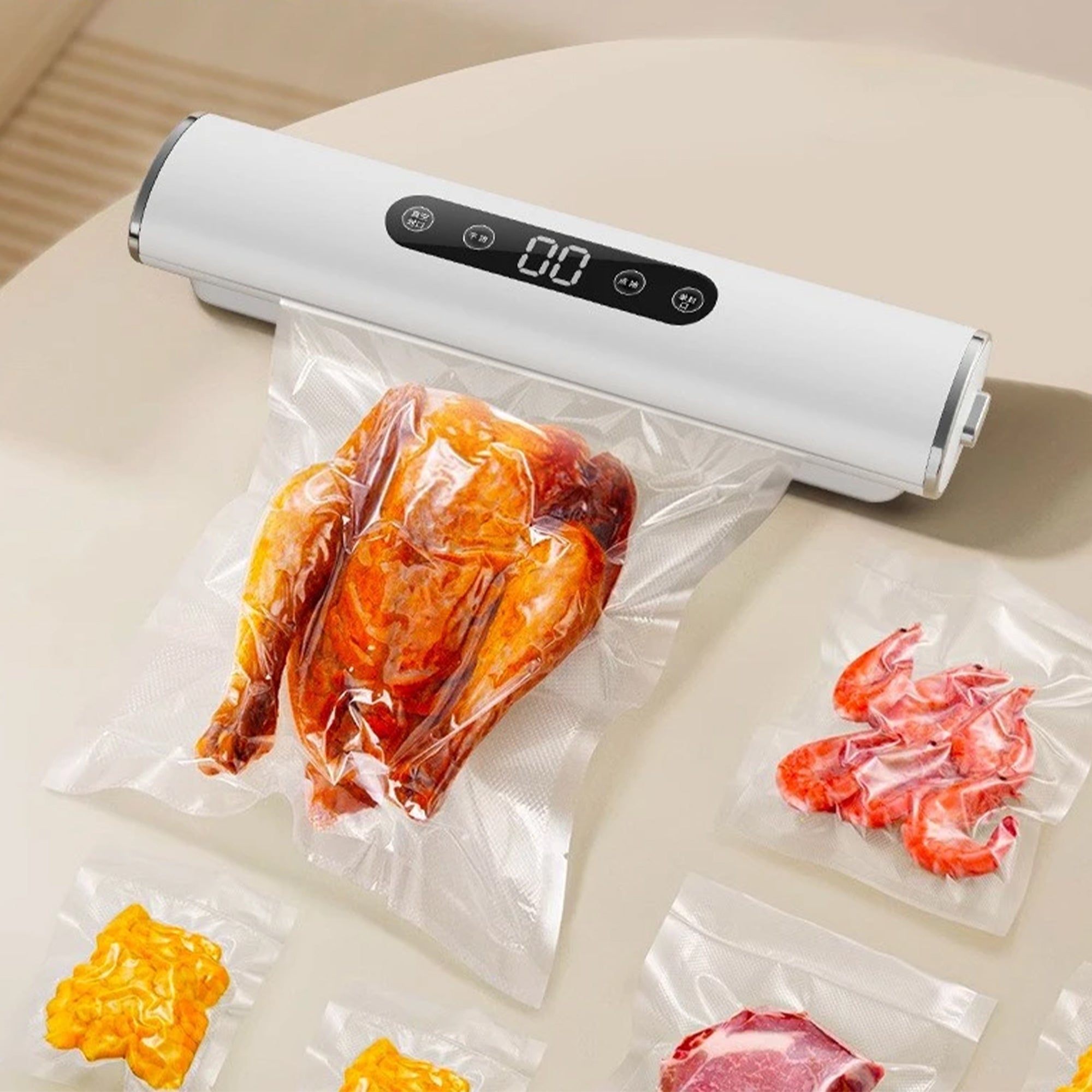 Portable Vacuum Sealer for Food Vacuumor for Products Kitchen Sealing Machine Cuisine Packaging Plastic Bag Sealant