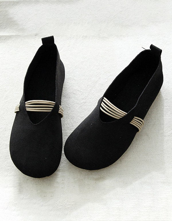 Women's Suede Light Weight Retro Flat Shoes