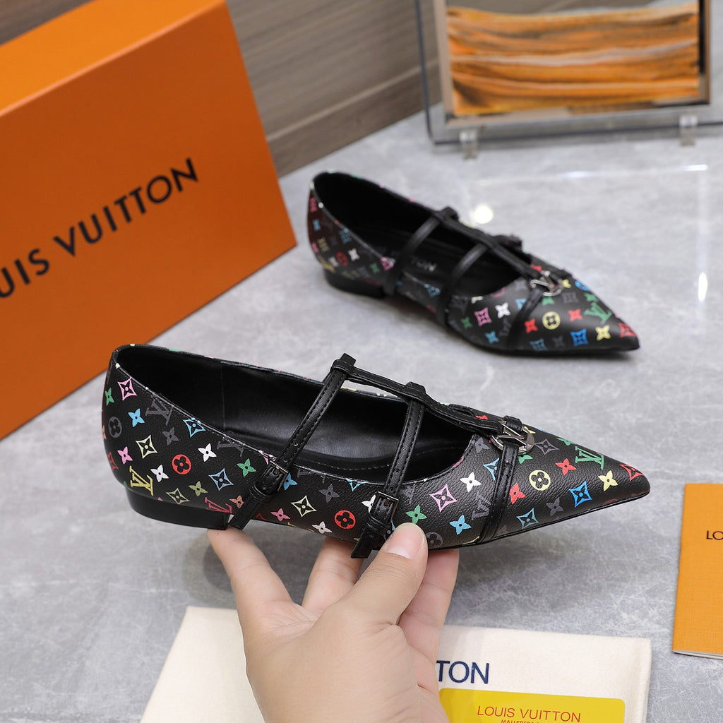 Lvv25ss new pointed-toe flat sandals 0725102306