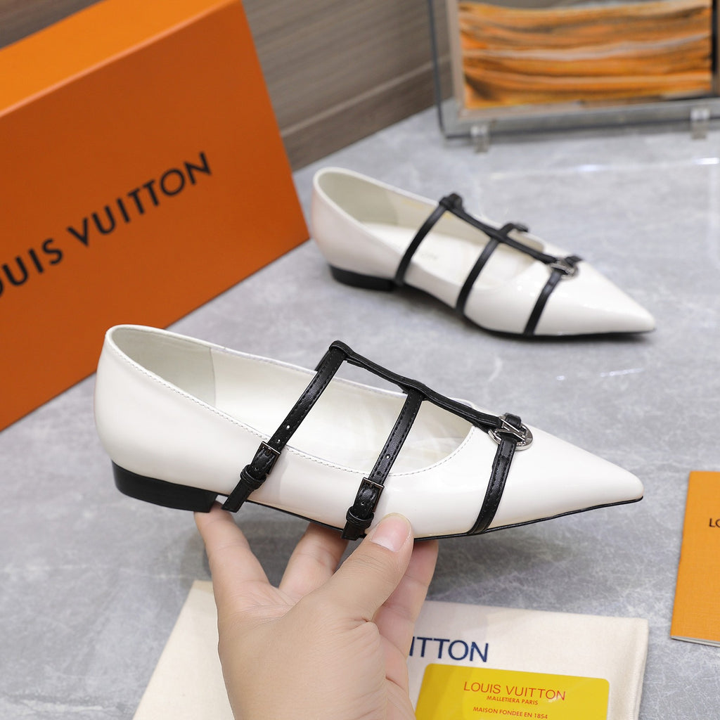 Lvv25ss new pointed-toe flat sandals 0725102306