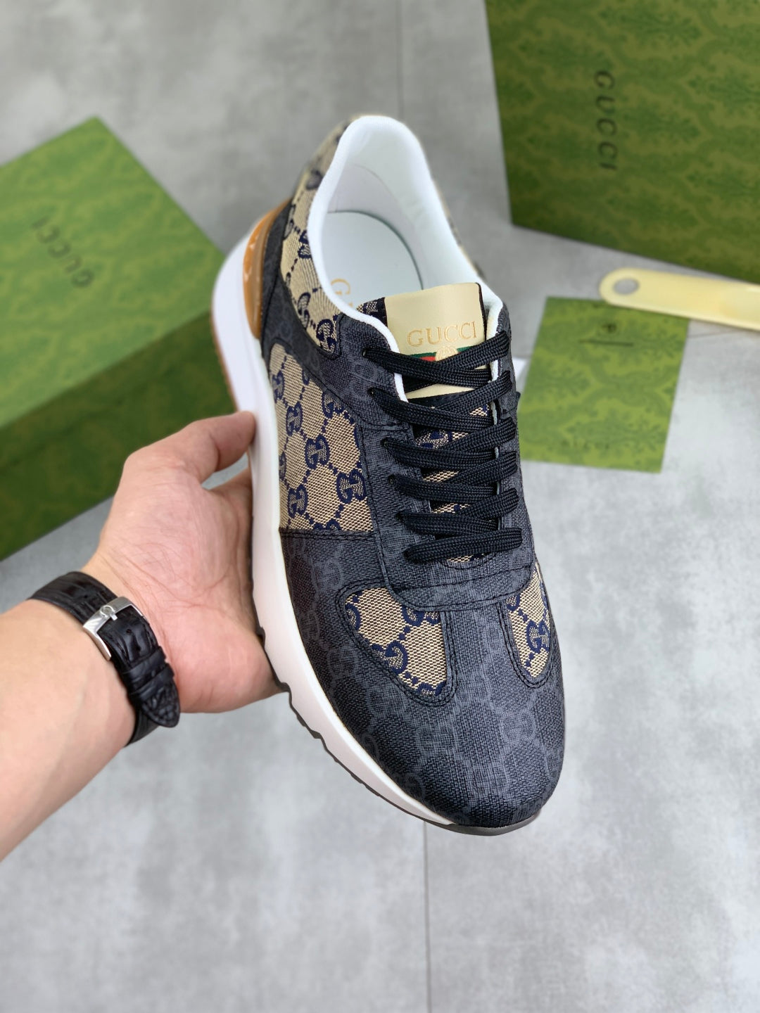 GG Men's printed sports shoes 0725101504