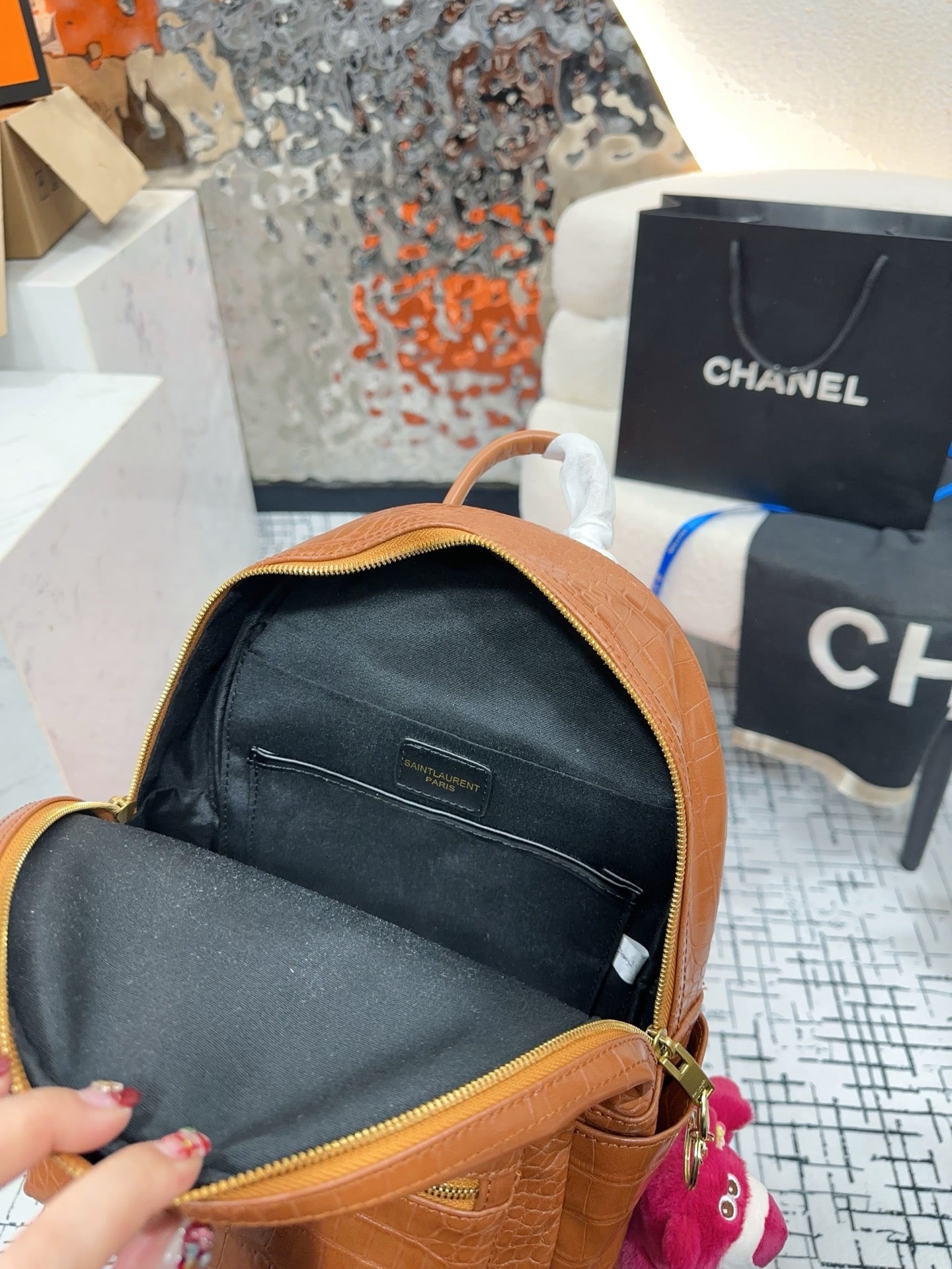 YSL fashion backpack 0725070704